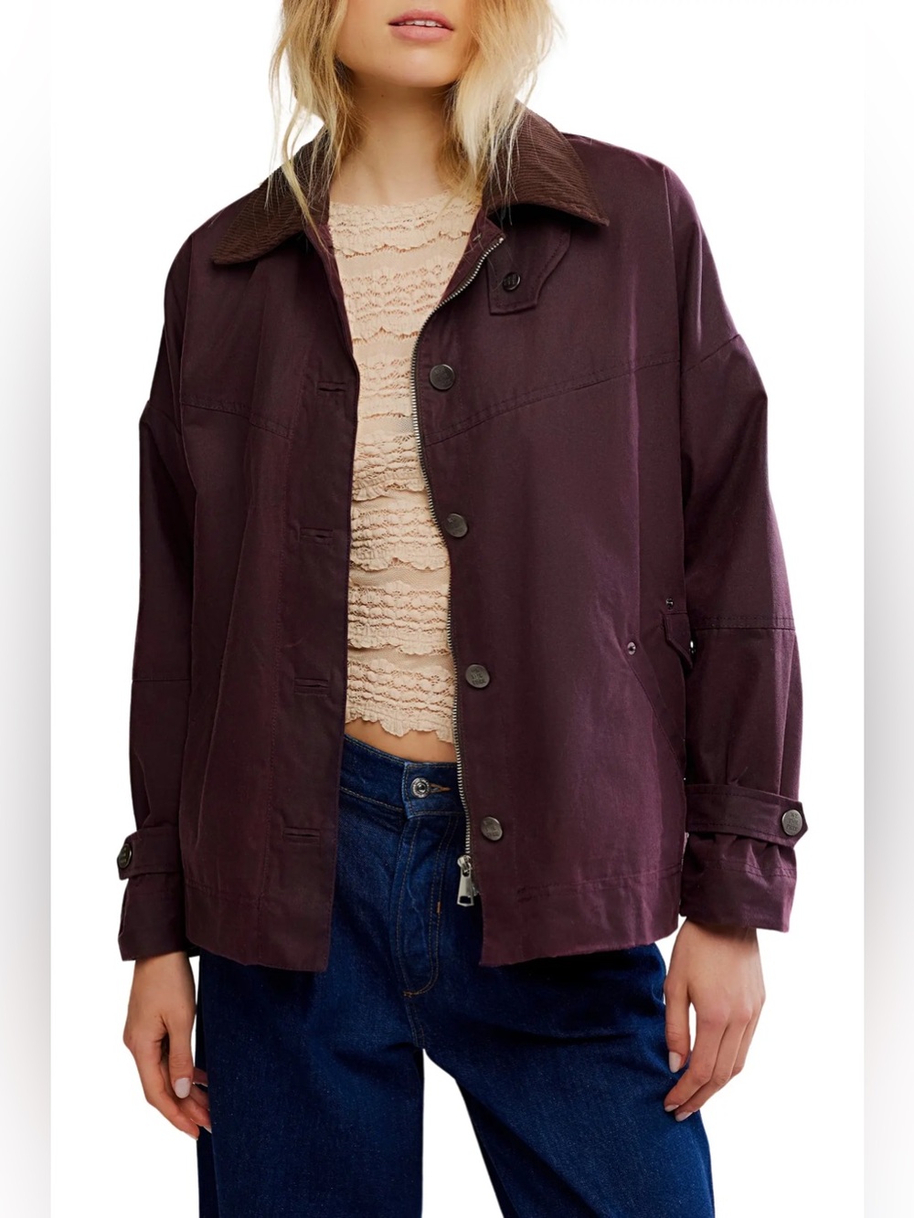 free people Cori Waxed Jacket
